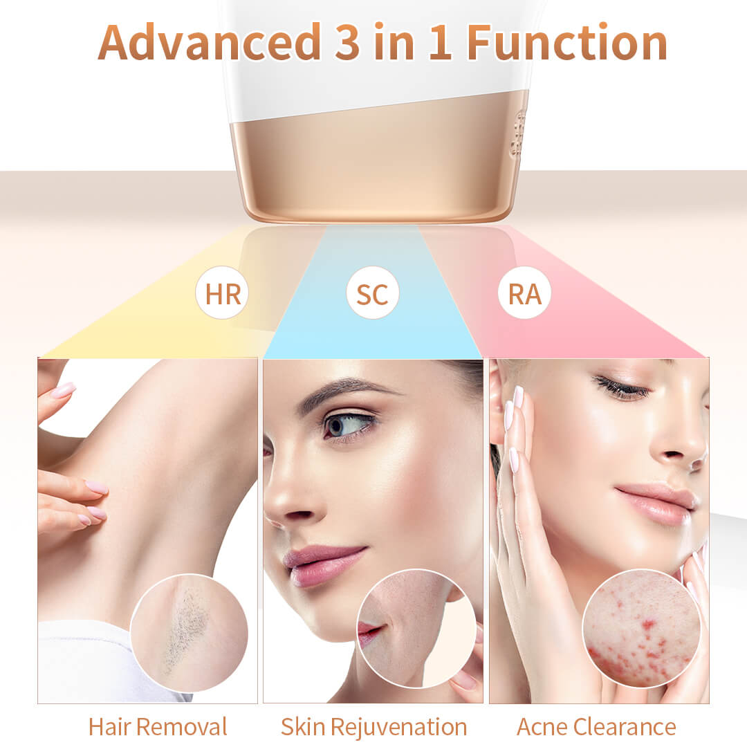 At-Home 3-in-1 IPL Hair Removal Device