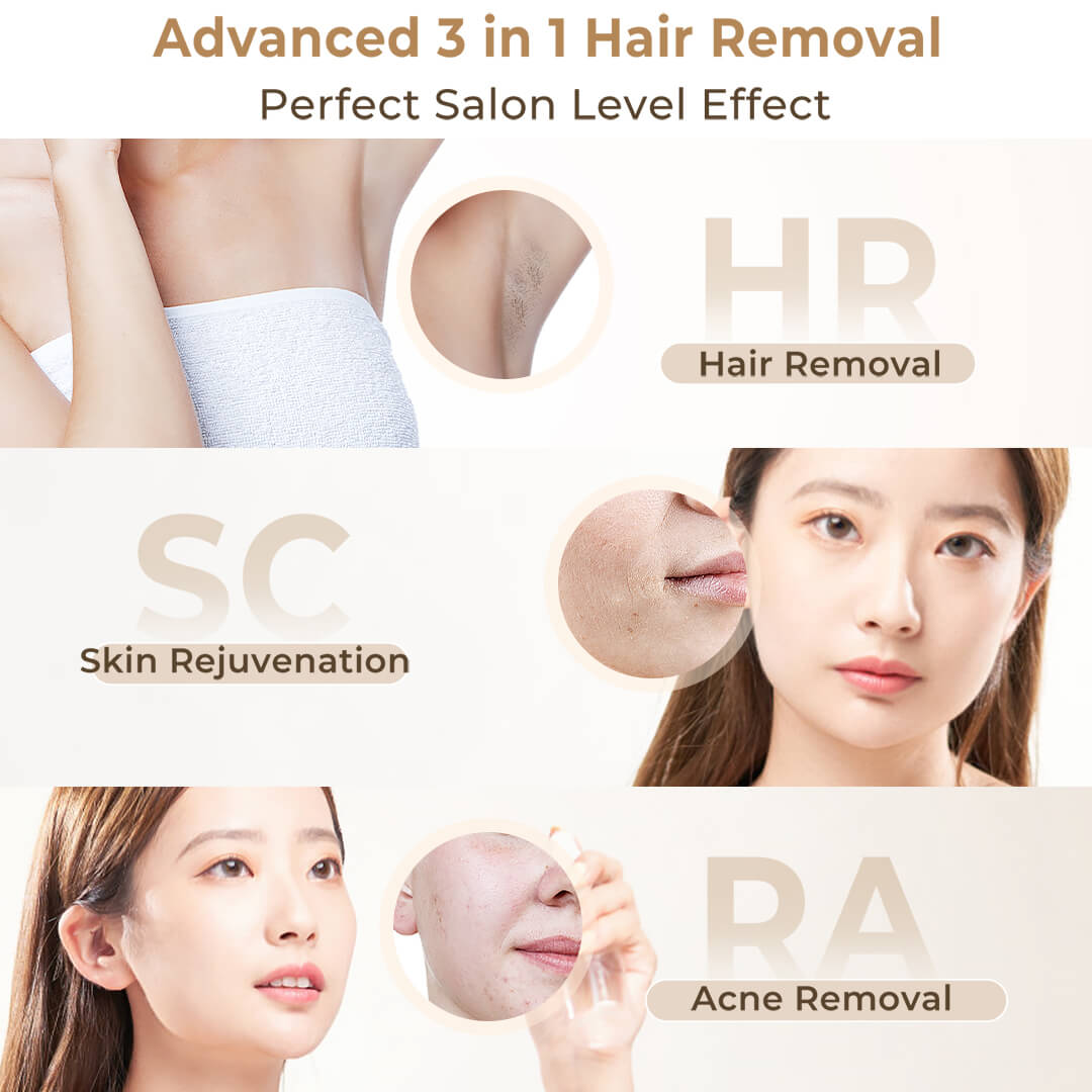 AI01D 3-in-1 Laser Hair Removal Device